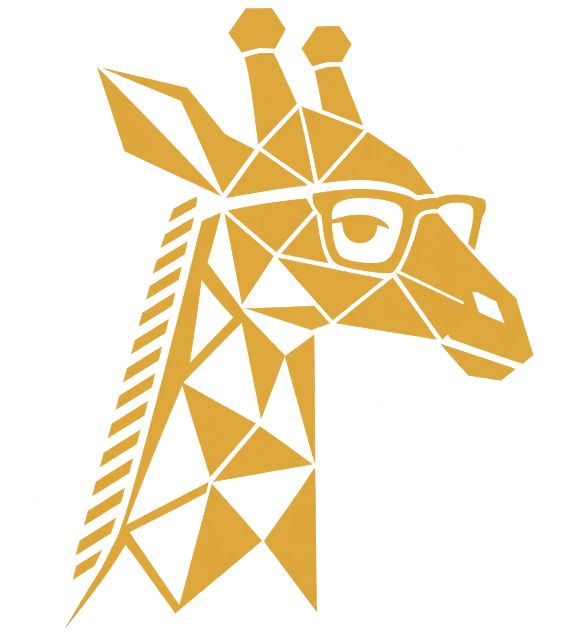 Geometric giraffe logo